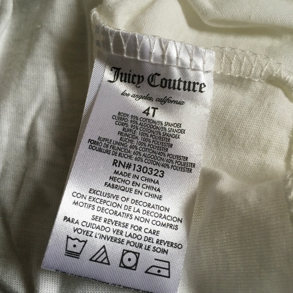 Juicy Couture Girls Knit/Gold Tulle Dress size 4T. - Picture 6 of 6